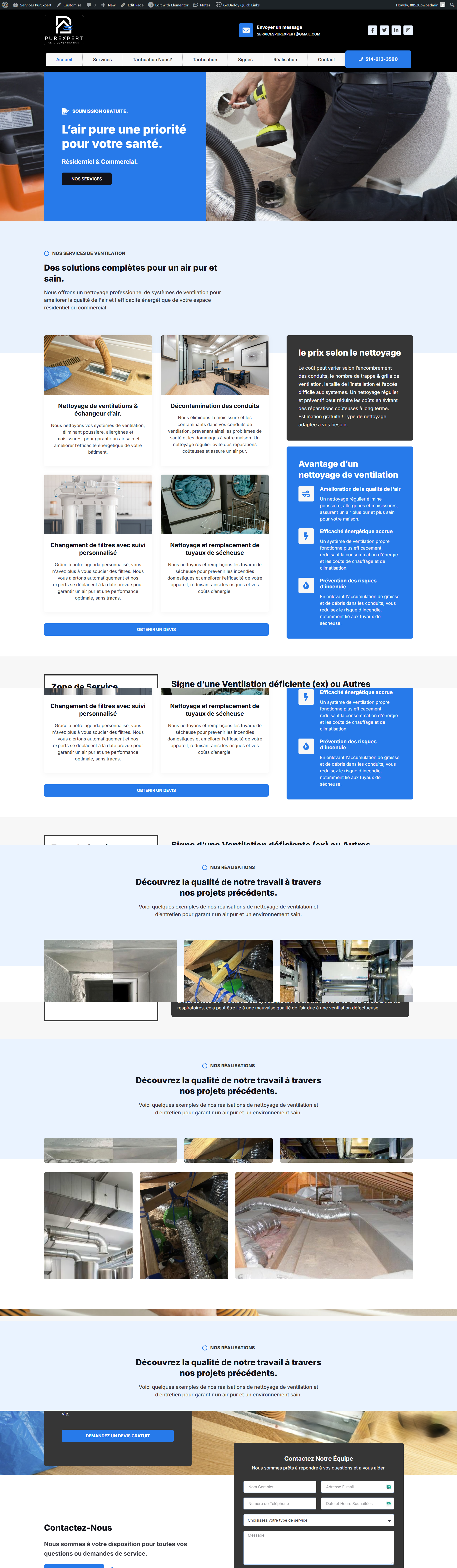 Responsive WordPress website for small business with custom features using ACF (Advanced Custom Fields)